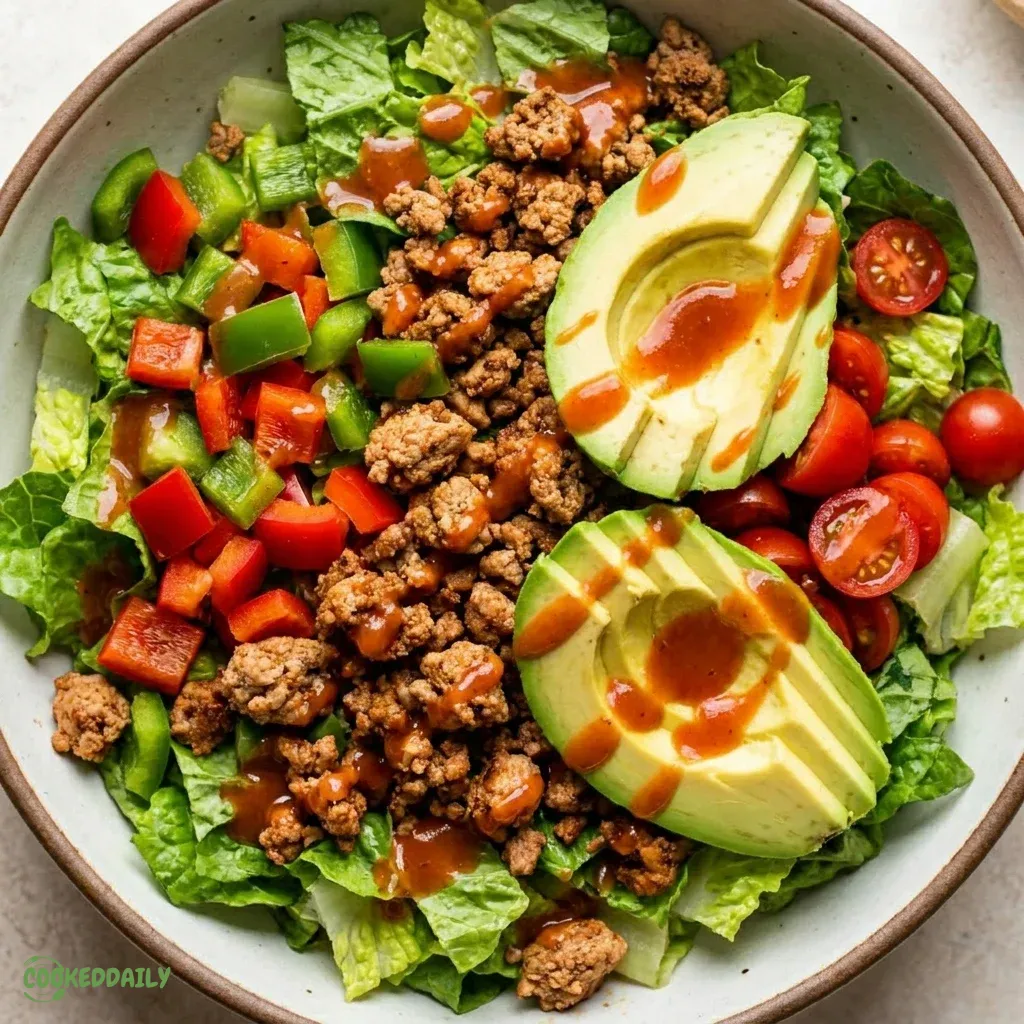 Skinny Taco Salad with Catalina Dressing 5 Skinny Taco Salad with Catalina Dressing