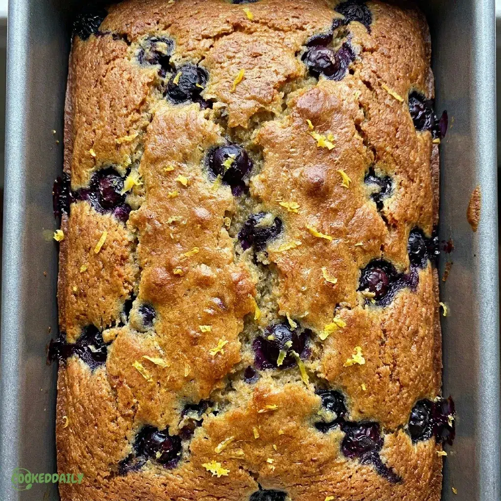 Vegan Lemon Blueberry Zucchini Loaf 5 Vegan Lemon Blueberry Zucchini Loaf