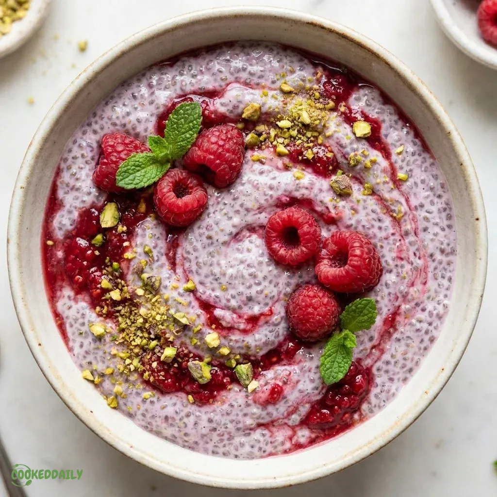 Vegan Raspberry Chia Pudding Cups 5 Vegan Raspberry Chia Pudding Cups